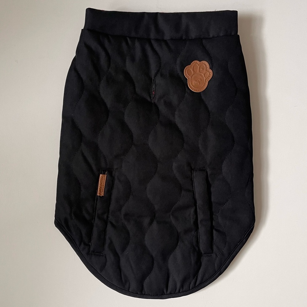 Canada Pooch Reversible Vest - Red Plaid/Black - Size 16